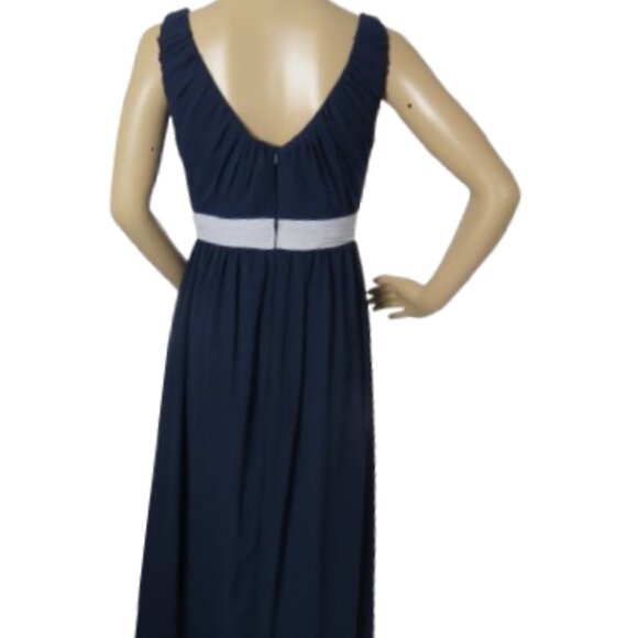 Bari Jay Navy Blue Floor Length Gown - Picture 6 of 10